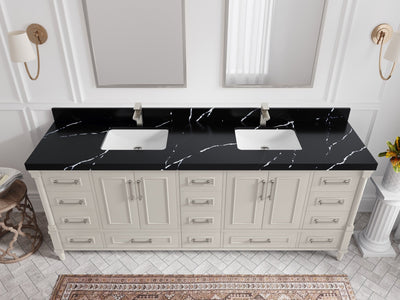 Aberdeen 84 in. W x 22 in. D Double Sink Bathroom Vanity - Willow Bath and Vanity