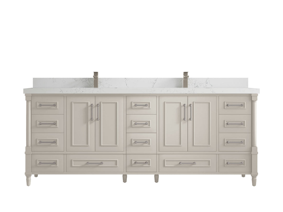 Aberdeen 84 in. W x 22 in. D Double Sink Bathroom Vanity - Willow Bath and Vanity