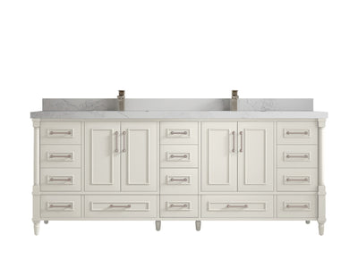 Aberdeen 84 in. W x 22 in. D Double Sink Bathroom Vanity - Willow Bath and Vanity