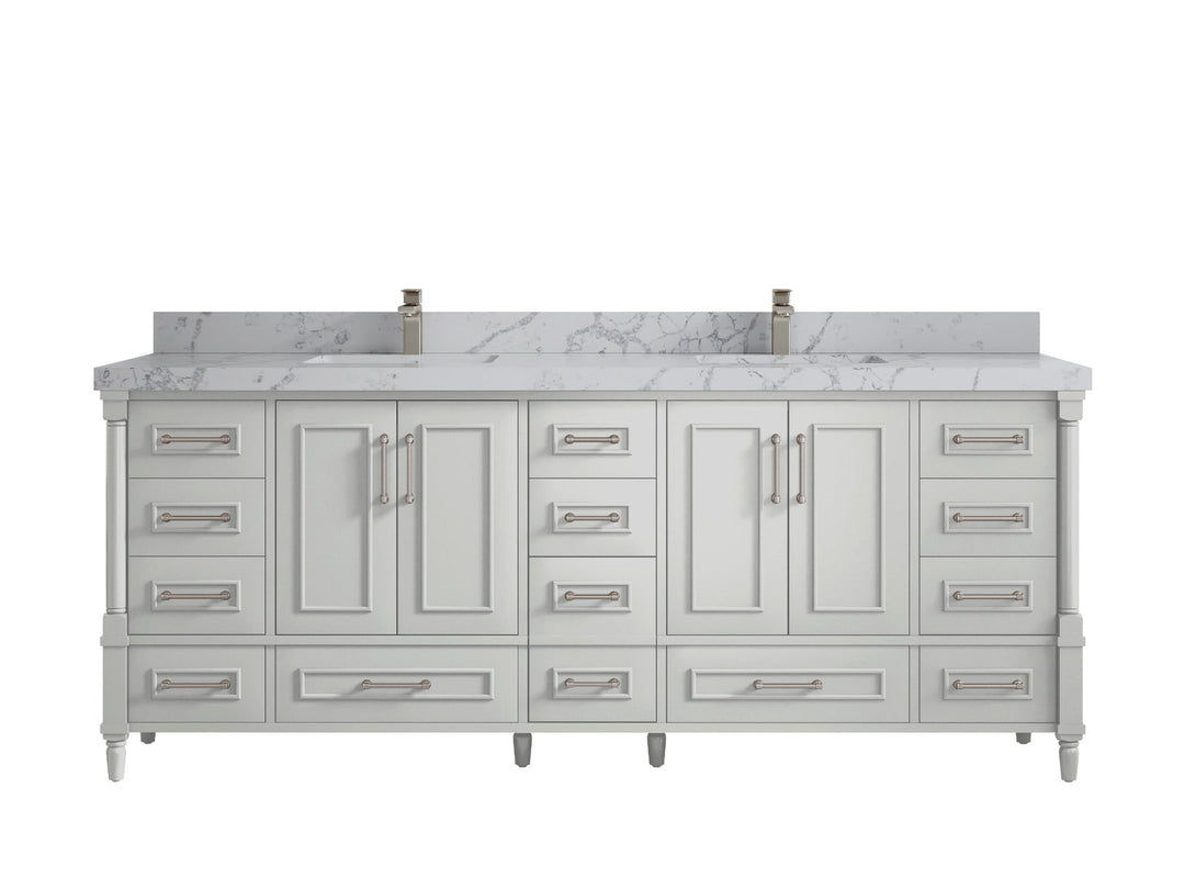Aberdeen 84 in. W x 22 in. D Double Sink Bathroom Vanity - Willow Bath and Vanity
