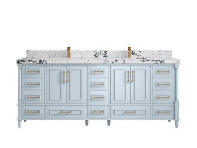 Aberdeen 84 in. W x 22 in. D Double Sink Bathroom Vanity - Willow Bath and Vanity