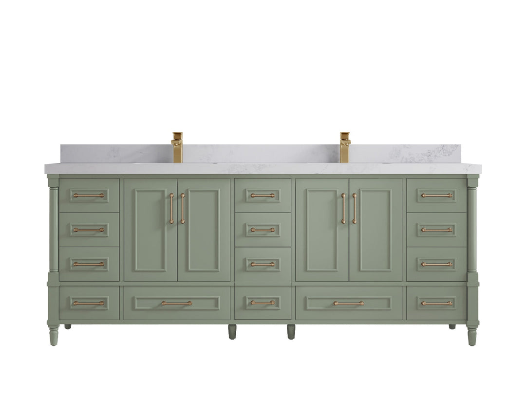 Aberdeen 84 in. W x 22 in. D Double Sink Bathroom Vanity - Willow Bath and Vanity