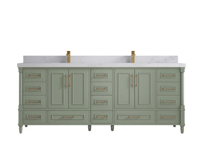 Aberdeen 84 in. W x 22 in. D Double Sink Bathroom Vanity - Willow Bath and Vanity