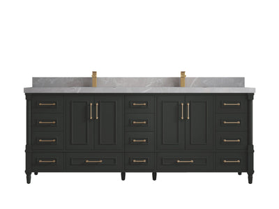 Aberdeen 84 in. W x 22 in. D Double Sink Bathroom Vanity - Willow Bath and Vanity