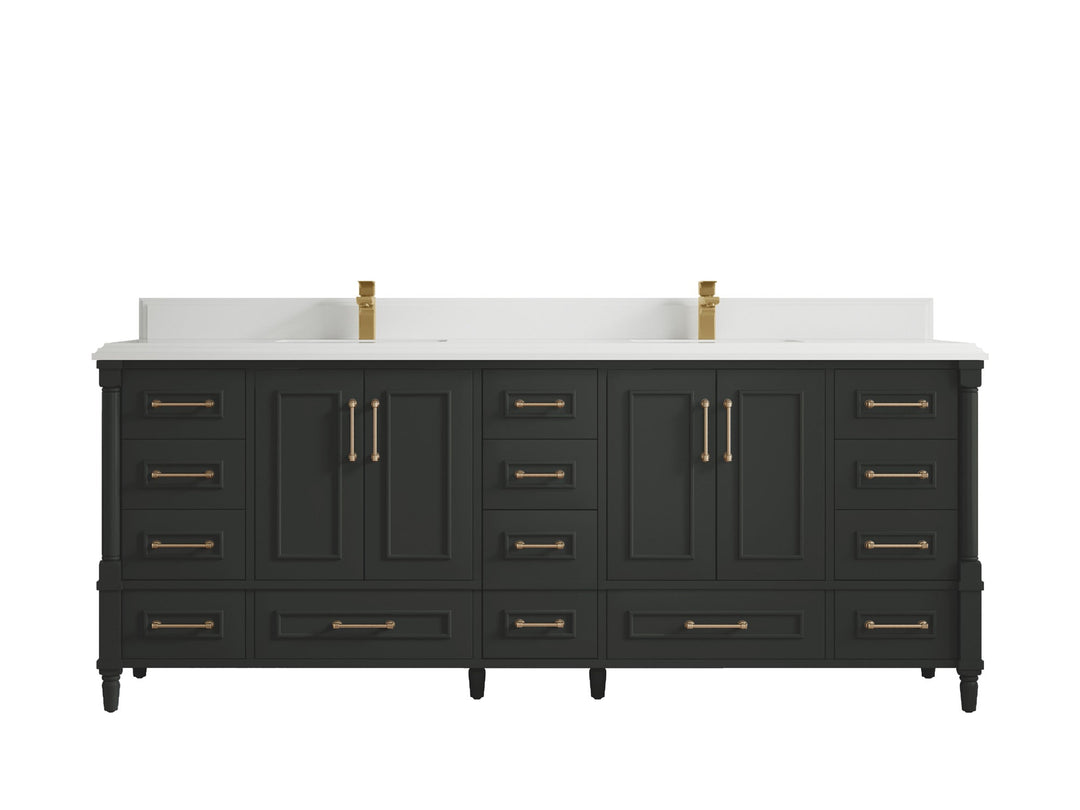 Aberdeen 84 in. W x 22 in. D Double Sink Bathroom Vanity - Willow Bath and Vanity