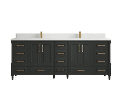 Aberdeen 84 in. W x 22 in. D Double Sink Bathroom Vanity - Willow Bath and Vanity