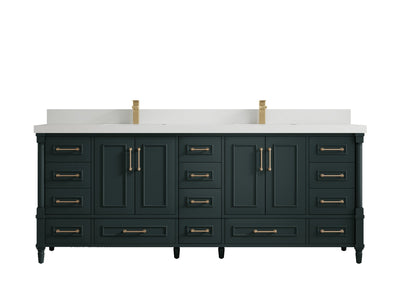 Aberdeen 84 in. W x 22 in. D Double Sink Bathroom Vanity - Willow Bath and Vanity