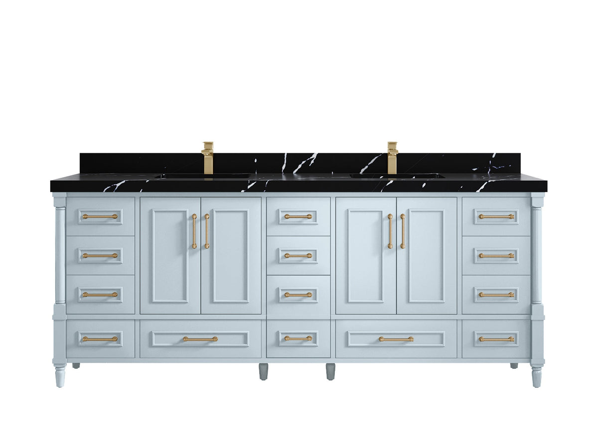 Aberdeen 84 in. W x 22 in. D Double Sink Bathroom Vanity - Willow Bath and Vanity