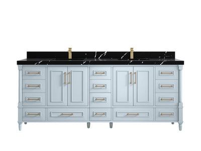 Aberdeen 84 in. W x 22 in. D Double Sink Bathroom Vanity - Willow Bath and Vanity
