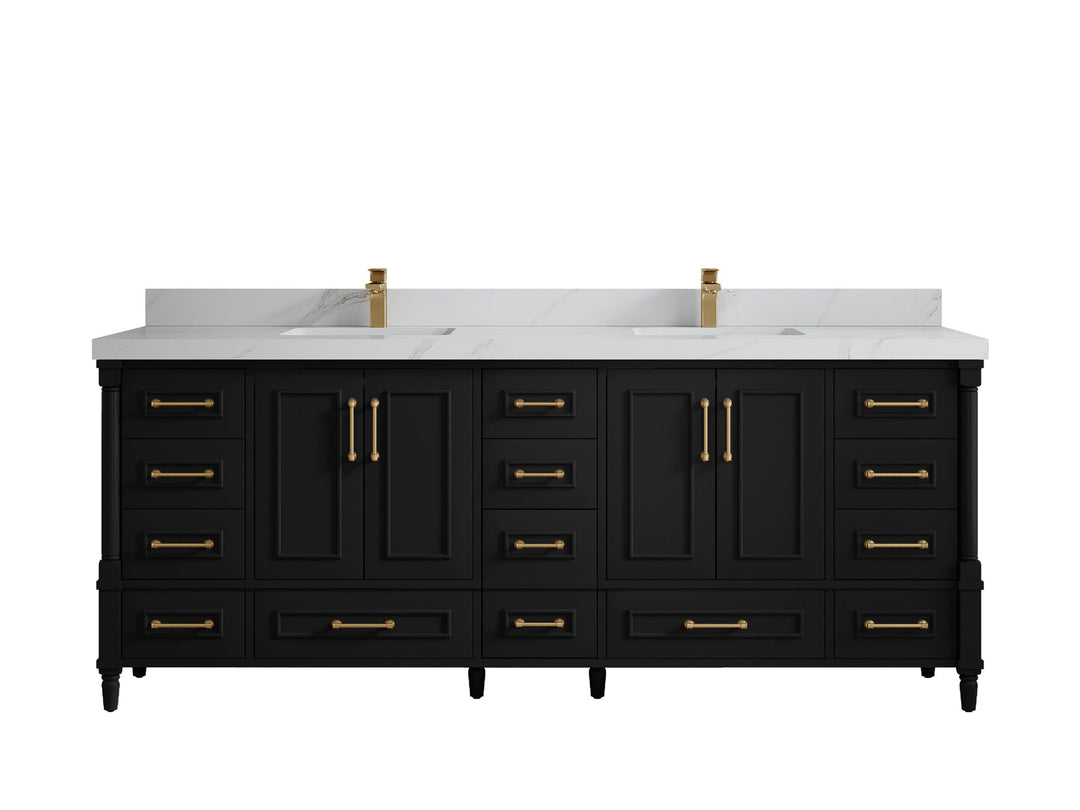 Aberdeen 84 in. W x 22 in. D Double Sink Bathroom Vanity - Willow Bath and Vanity