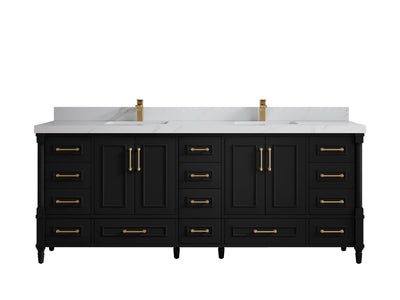 Aberdeen 84 in. W x 22 in. D Double Sink Bathroom Vanity - Willow Bath and Vanity