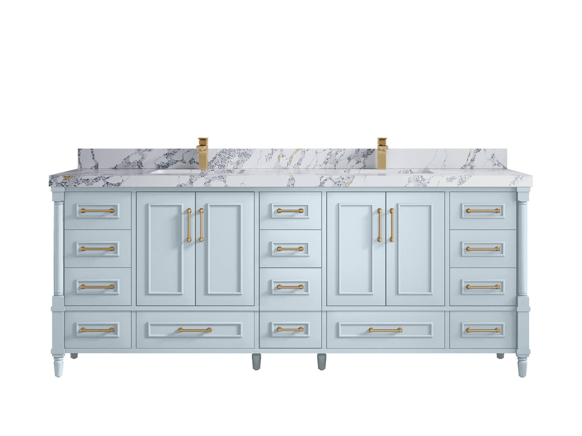 Aberdeen 84 in. W x 22 in. D Double Sink Bathroom Vanity - Willow Bath and Vanity