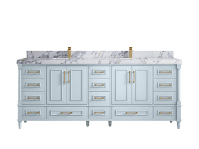 Aberdeen 84 in. W x 22 in. D Double Sink Bathroom Vanity - Willow Bath and Vanity