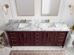 Aberdeen 84 in. W x 22 in. D Double Sink Bathroom Vanity - photo 17