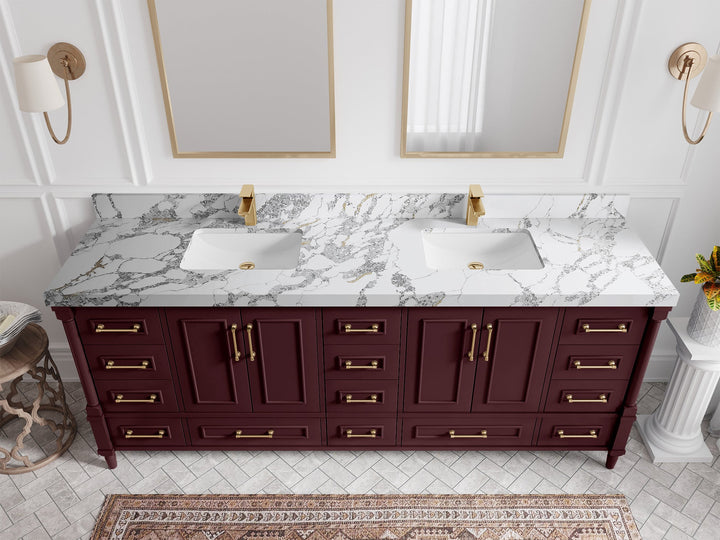 Aberdeen 84 in. W x 22 in. D Double Sink Bathroom Vanity - photo 17