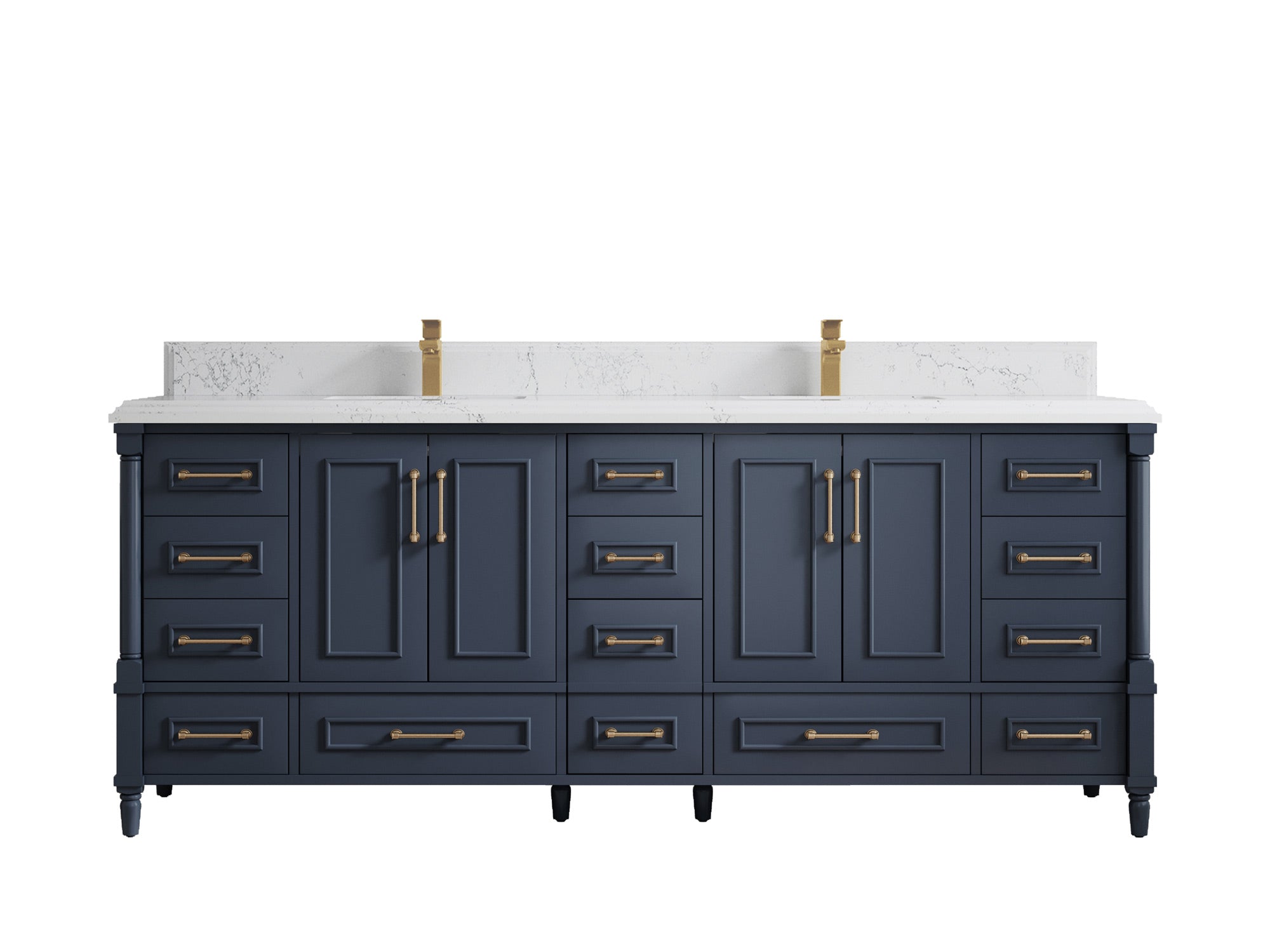 Aberdeen 84 in. W x 22 in. D Double Sink Bathroom Vanity - Willow Bath and Vanity
