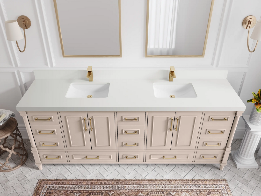 Aberdeen 84 in. W x 22 in. D Double Sink Bathroom Vanity - Willow Bath and Vanity