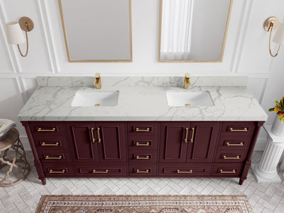 Aberdeen 84 in. W x 22 in. D Double Sink Bathroom Vanity - Willow Bath and Vanity
