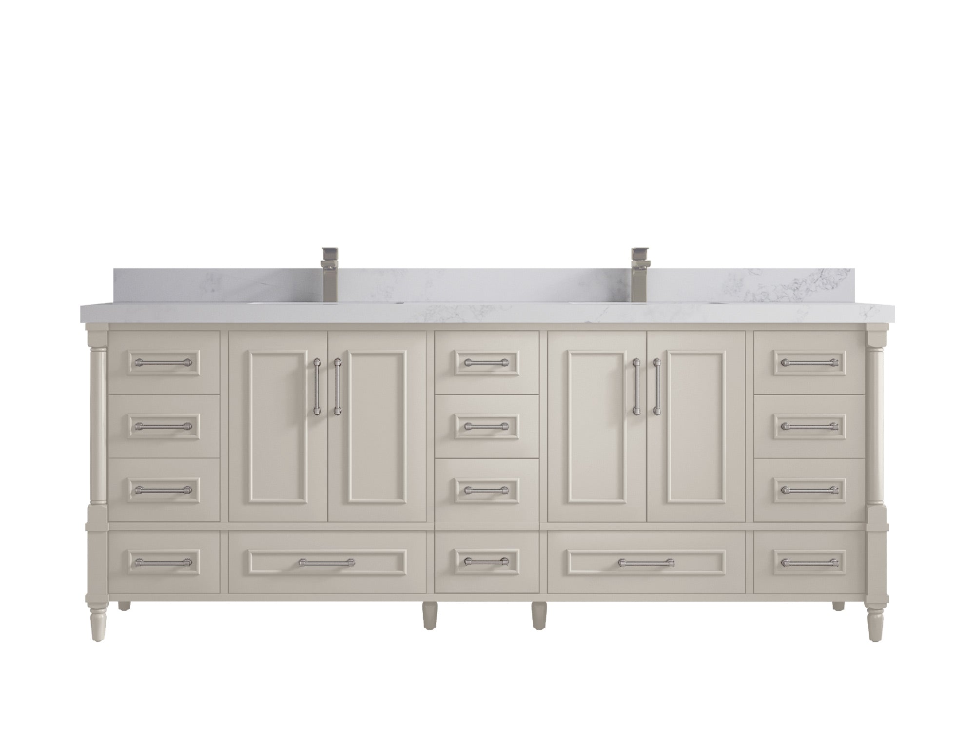 Aberdeen 84 in. W x 22 in. D Double Sink Bathroom Vanity - Willow Bath and Vanity