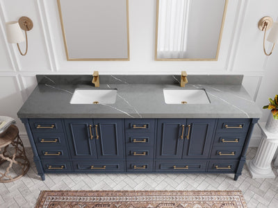 Aberdeen 84 in. W x 22 in. D Double Sink Bathroom Vanity - Willow Bath and Vanity