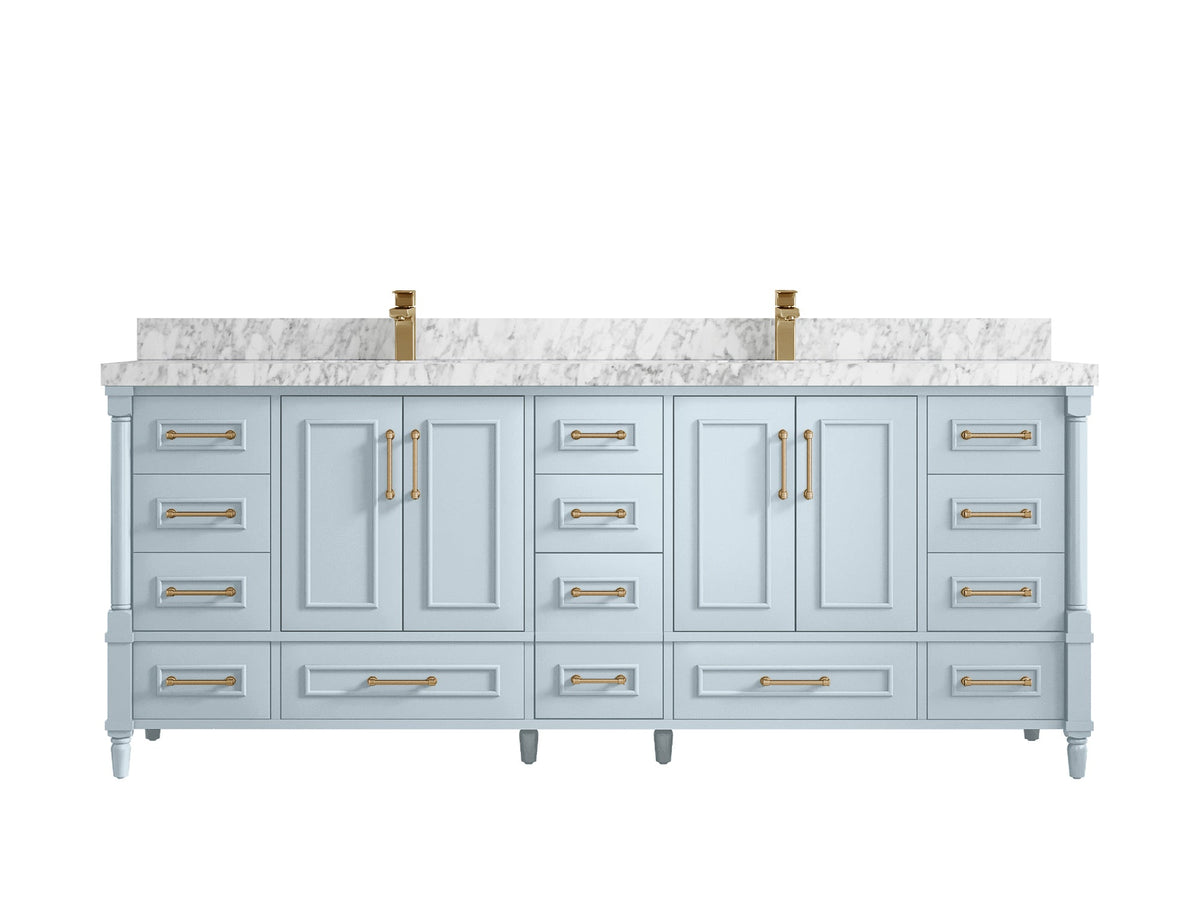 Aberdeen 84 in. W x 22 in. D Double Sink Bathroom Vanity - Willow Bath and Vanity