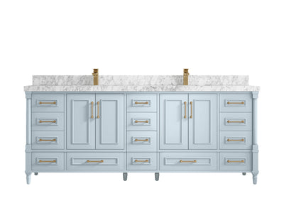 Aberdeen 84 in. W x 22 in. D Double Sink Bathroom Vanity - Willow Bath and Vanity