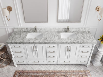 Aberdeen 84 in. W x 22 in. D Double Sink Bathroom Vanity - Willow Bath and Vanity