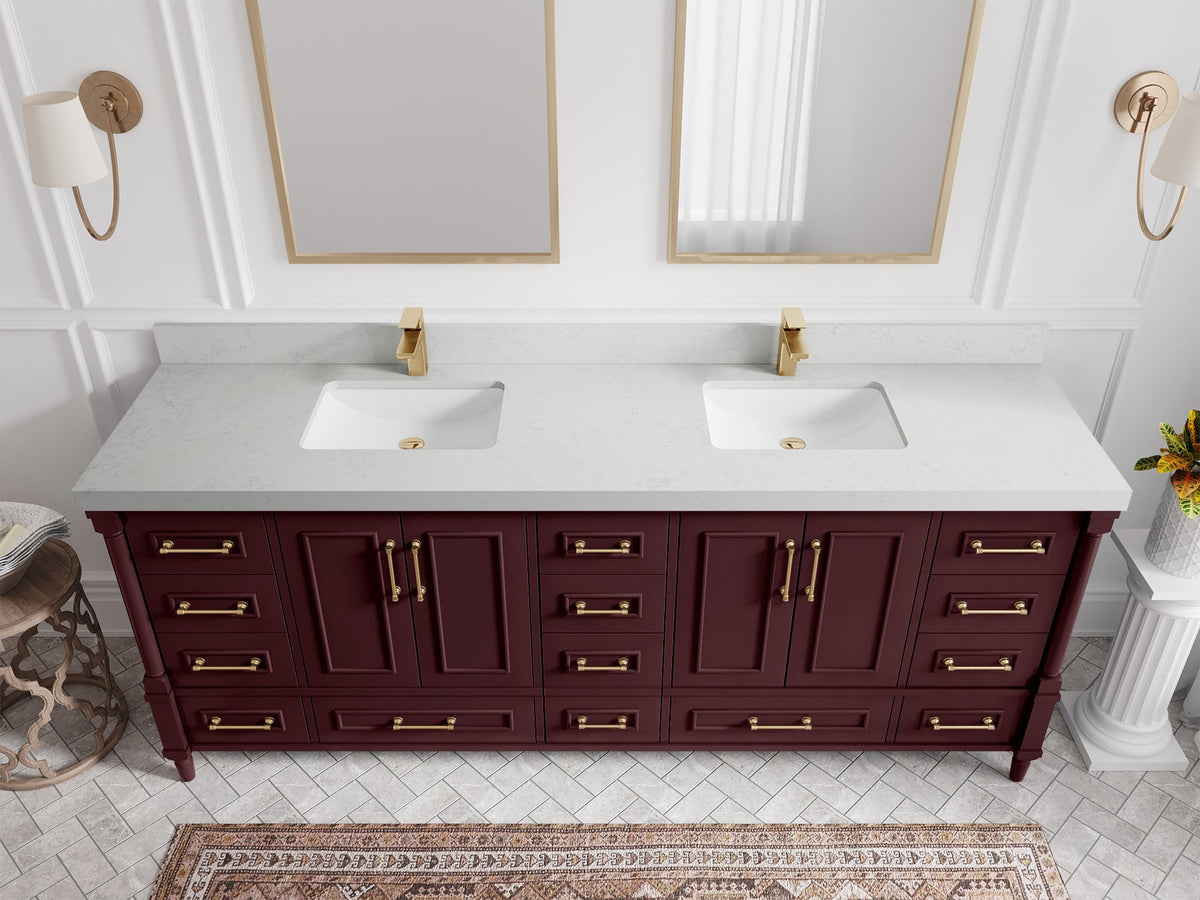 Aberdeen 84 in. W x 22 in. D Double Sink Bathroom Vanity - Willow Bath and Vanity