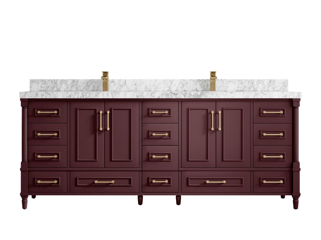 Aberdeen 84 in. W x 22 in. D Double Sink Bathroom Vanity - Willow Bath and Vanity