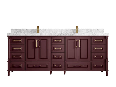 Aberdeen 84 in. W x 22 in. D Double Sink Bathroom Vanity - Willow Bath and Vanity