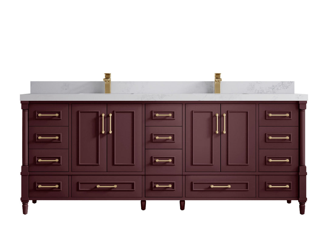 Aberdeen 84 in. W x 22 in. D Double Sink Bathroom Vanity - Willow Bath and Vanity