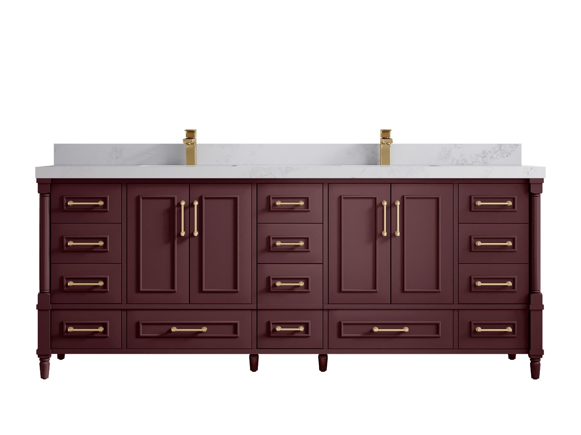Aberdeen 84 in. W x 22 in. D Double Sink Bathroom Vanity - Willow Bath and Vanity