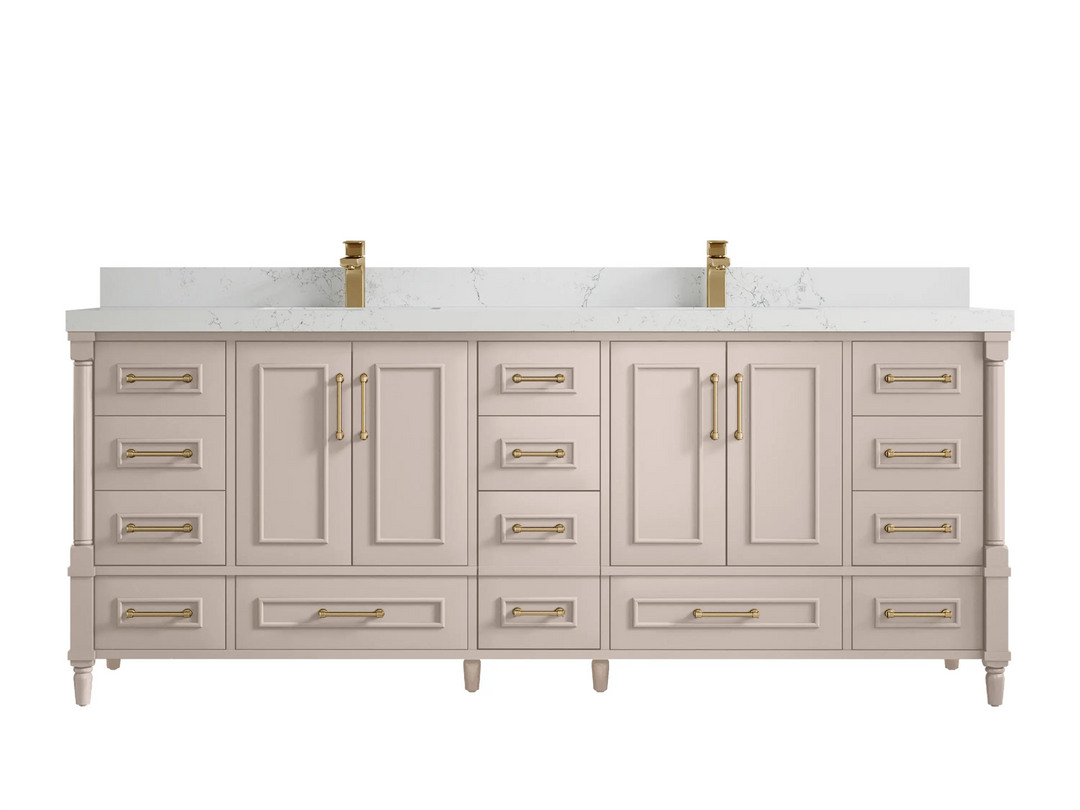 Aberdeen 84 in. W x 22 in. D Double Sink Bathroom Vanity - Willow Bath and Vanity