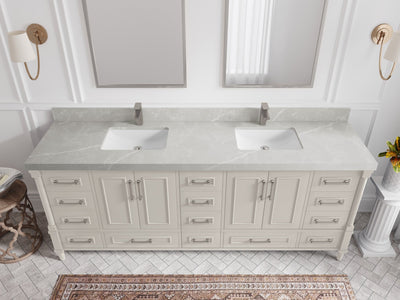 Aberdeen 84 in. W x 22 in. D Double Sink Bathroom Vanity - Willow Bath and Vanity