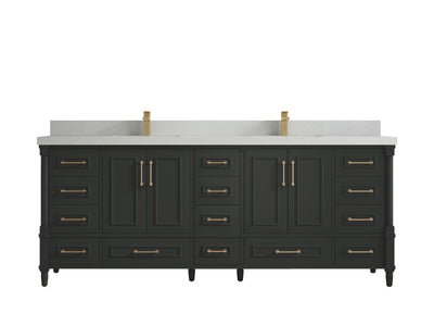 Aberdeen 84 in. W x 22 in. D Double Sink Bathroom Vanity - Willow Bath and Vanity