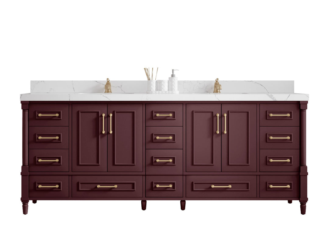 Aberdeen 84 in. W x 22 in. D Double Sink Bathroom Vanity - Willow Bath and Vanity