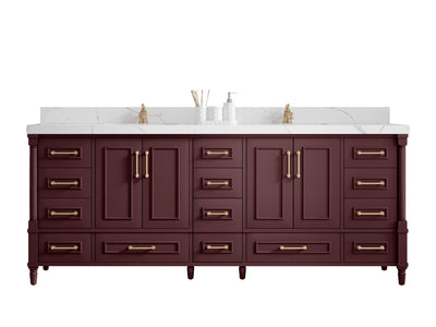 Aberdeen 84 in. W x 22 in. D Double Sink Bathroom Vanity - Willow Bath and Vanity