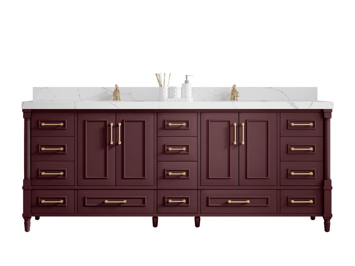 Aberdeen 84 in. W x 22 in. D Double Sink Bathroom Vanity - photo 1