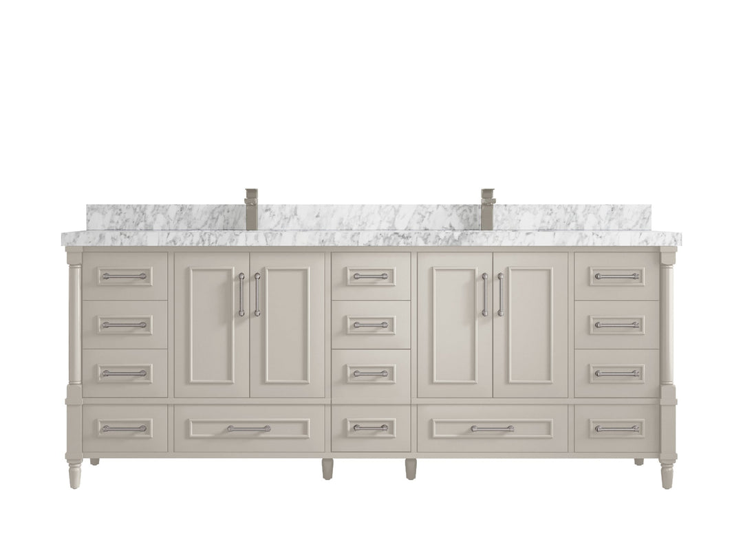 Aberdeen 84 in. W x 22 in. D Double Sink Bathroom Vanity - Willow Bath and Vanity