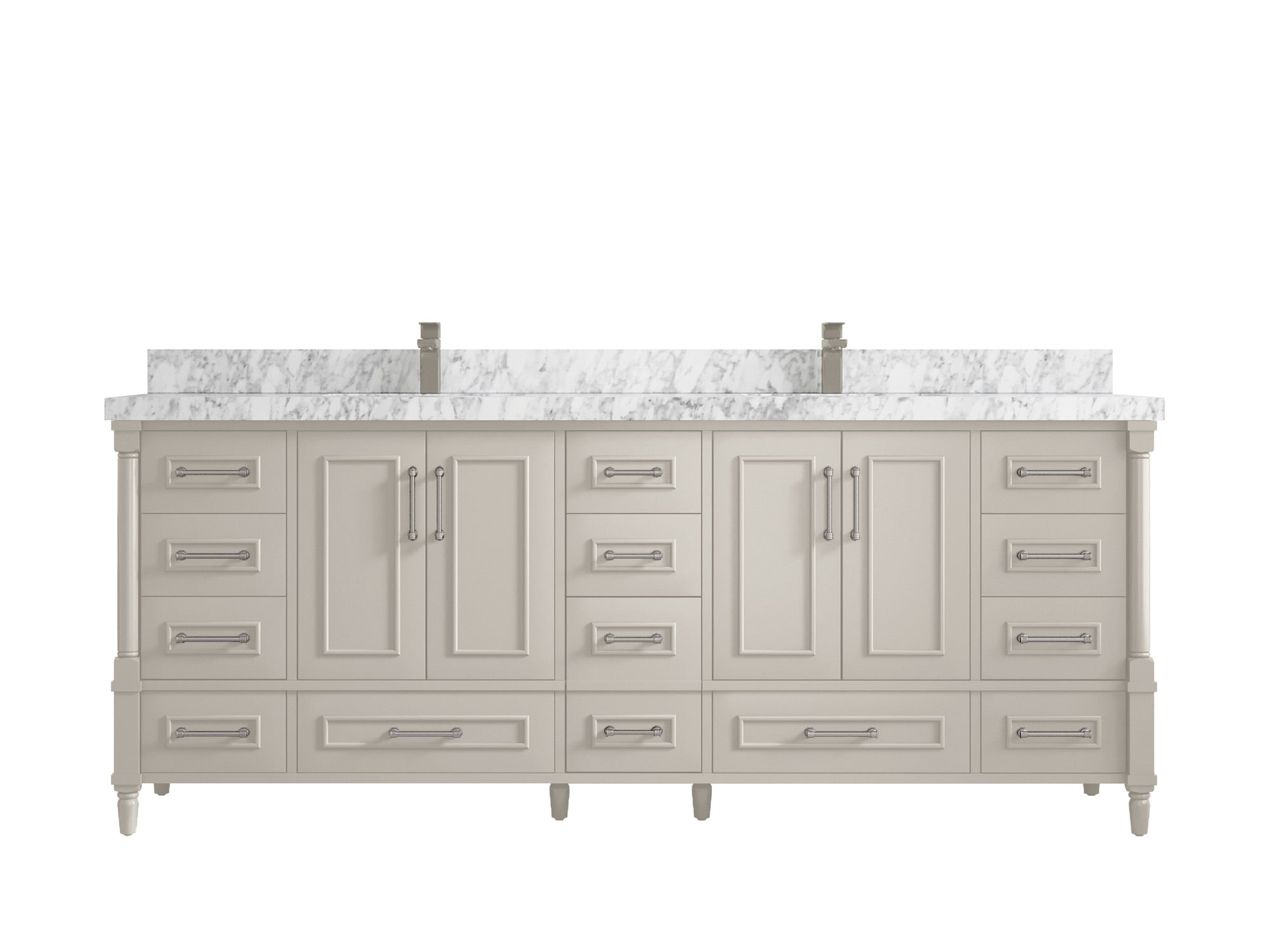 Aberdeen 84 in. W x 22 in. D Double Sink Bathroom Vanity - Willow Bath and Vanity