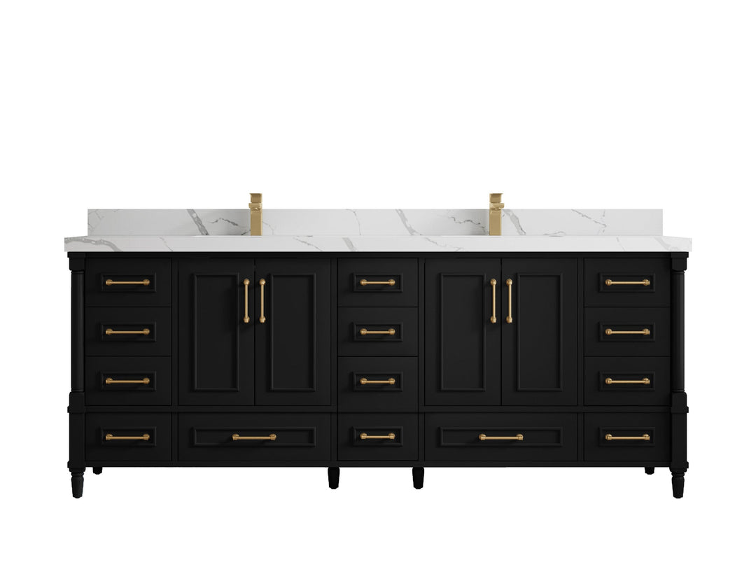 Aberdeen 84 in. W x 22 in. D Double Sink Bathroom Vanity - Willow Bath and Vanity