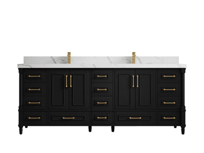 Aberdeen 84 in. W x 22 in. D Double Sink Bathroom Vanity - Willow Bath and Vanity