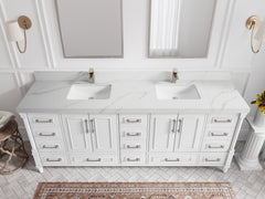 Aberdeen 84 in. W x 22 in. D Double Sink Bathroom Vanity - photo 16