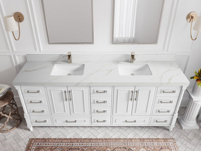 Aberdeen 84 in. W x 22 in. D Double Sink Bathroom Vanity - Willow Bath and Vanity