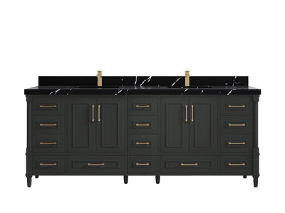 Aberdeen 84 in. W x 22 in. D Double Sink Bathroom Vanity - Willow Bath and Vanity