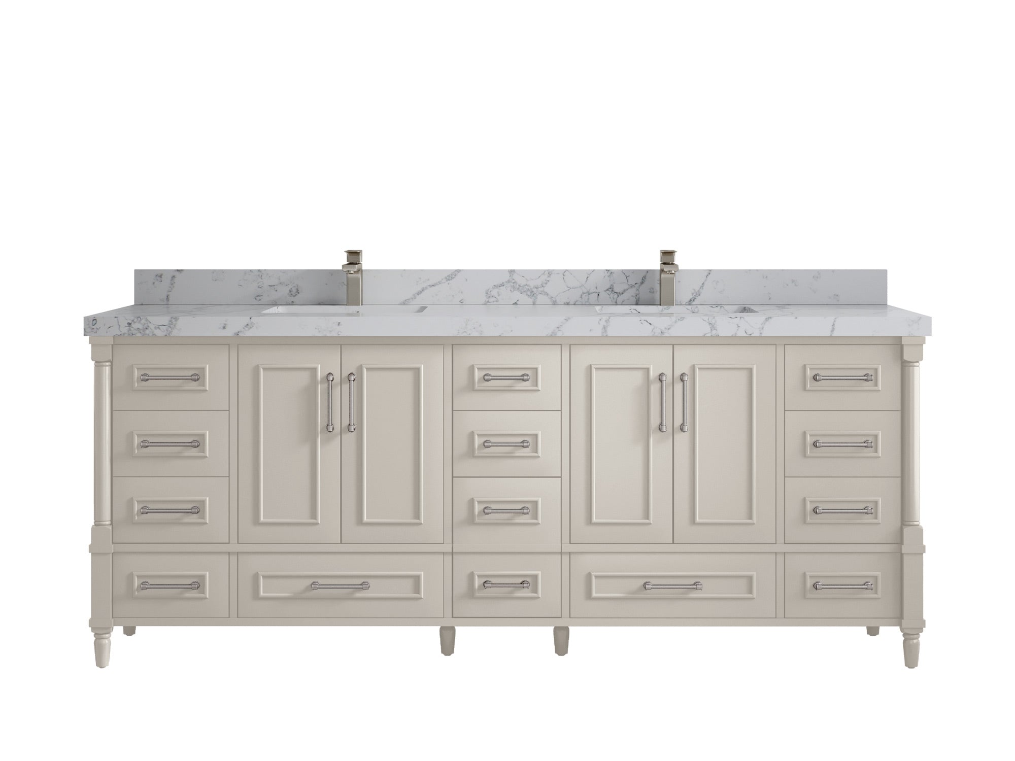 Aberdeen 84 in. W x 22 in. D Double Sink Bathroom Vanity - Willow Bath and Vanity