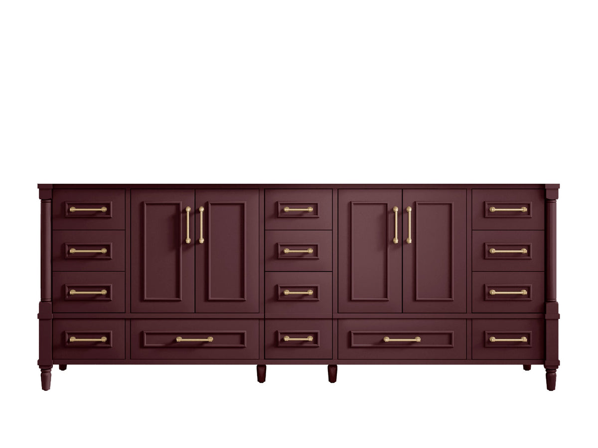 Aberdeen 84 in. W x 22 in. D Double Sink Bathroom Vanity - Willow Bath and Vanity