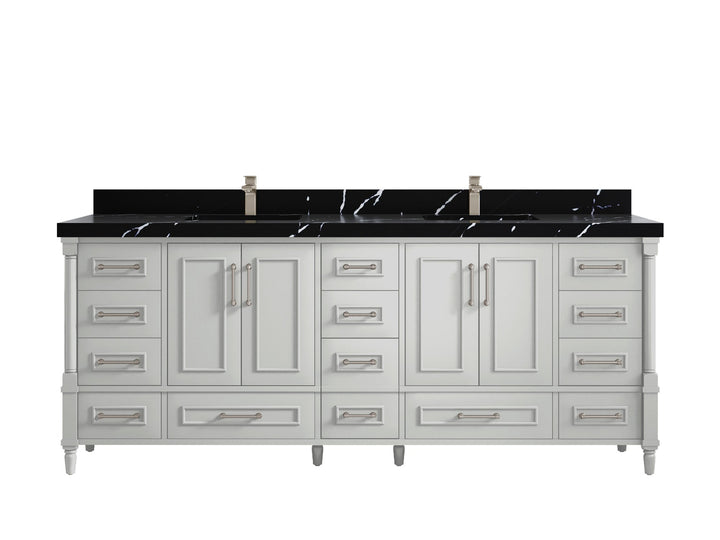 Aberdeen 84 in. W x 22 in. D Double Sink Bathroom Vanity - photo 8