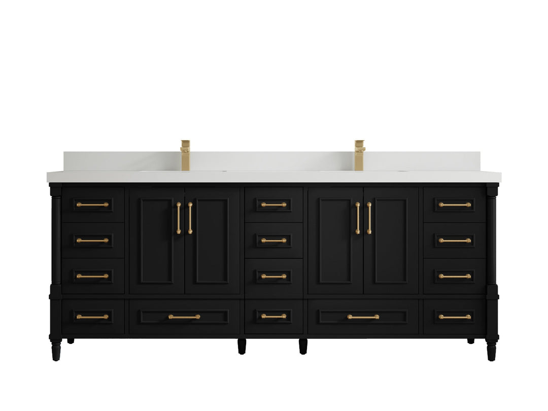 Aberdeen 84 in. W x 22 in. D Double Sink Bathroom Vanity - Willow Bath and Vanity