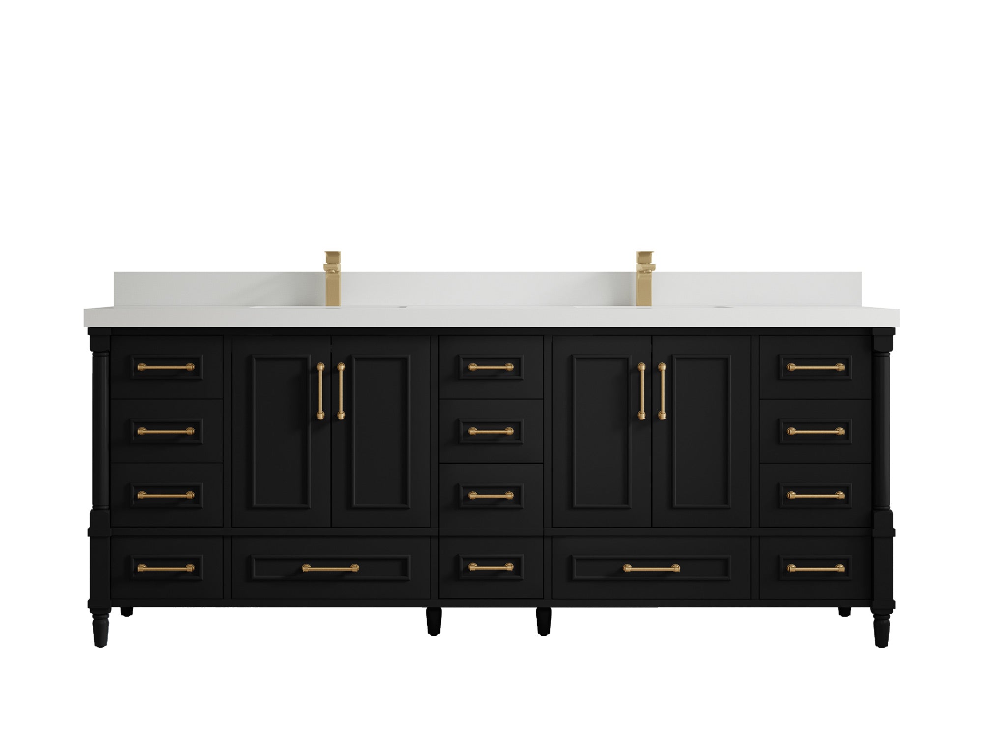 Aberdeen 84 in. W x 22 in. D Double Sink Bathroom Vanity - Willow Bath and Vanity